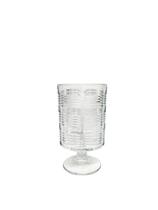 Vaso decorativo de vidro redondo com pé 15cm Vaso decorativo de vidro redondo com pé 15cm