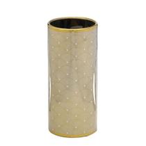 Vaso Decorativo Dourado Longo Casa Enfeite Sala Moderno
