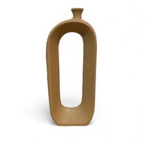 Vaso Decorativo Elegante Caramelo Fosco Texturizado - 36cm Vaso Decorativo Elegante Caramelo Fosco Texturizado - 36cm