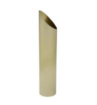 VASO DECORATIVO EM ACO INOX NA COR DOURADO - 31cm