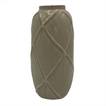 Vaso decorativo em ceramica - bege escuro - 27.5cm