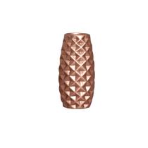 Vaso Decorativo em Cerâmica Home Modelo Diamond P Rose Gold