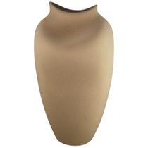 Vaso decorativo em ceramica marrom rustico atomo i 41cm Vaso decorativo em ceramica marrom rustico atomo i 41cm