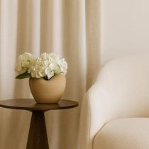 Vaso decorativo em ceramica marrom rustico atomo iv 18,5cm