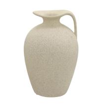 Vaso decorativo em ceramica na cor creme 27,5cm - Espressione