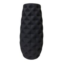 Vaso Decorativo em Cerâmica Preto Fosco Tamanho P 21x10cm Vaso Decorativo em Cerâmica Preto Fosco Tamanho P 21x10cm