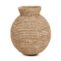 VASO DECORATIVO EM FIBRA NATURAL MART 37cm