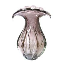 Vaso Decorativo em Murano Ametista - 40x25cm - Elegância Intemporal em Vasos de Luxo - Design Exclusivo! - Prime Home Decor