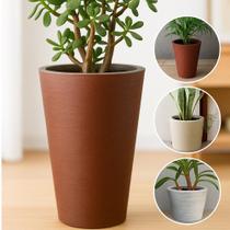Vaso Decorativo em Polietileno para Plantas Coluna Redonda Leve e Resistente para Jardim, Sala e Varanda