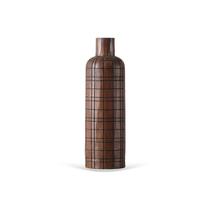 Vaso decorativo em resina estilo madeira marrom 39,5cm Vaso decorativo em resina estilo madeira marrom 39,5cm