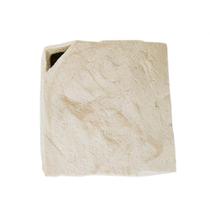 Vaso decorativo em resina formas geometricas mesclado bege