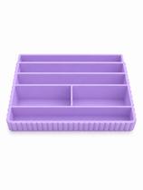 Vaso Decorativo em U Canelado Minimalista para Sala e Decoração Moderna -