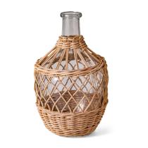Vaso Decorativo em Vidro C/ Fibra Natural - MART