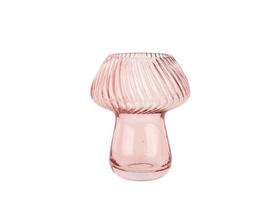 Vaso Decorativo Em Vidro Formato Cogumelo 12x12