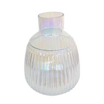 Vaso Decorativo em Vidro Holográfico 25,5cm - D&A
