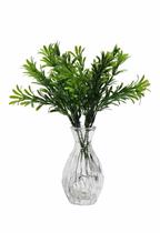 Vaso Decorativo em Vidro Vasinho para Planta Desenhado 11cm - Glass Decor