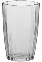 VASO DECORATIVO ENFEITE CASA 24x15x10cm VIDRO TRANSPARENTE