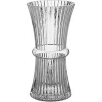 VASO DECORATIVO ENFEITE CASA 27x13x13cm VIDRO TRANSPARENTE