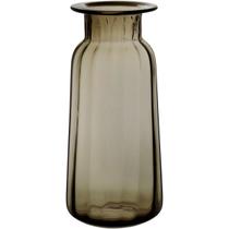 VASO DECORATIVO ENFEITE CASA 31x12x12cm VIDRO ÂMBAR