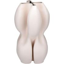 VASO DECORATIVO ENFEITE CASA 3D HOME&CO CERÂMICA 32x19x19cm NUDE VASO DECORATIVO ENFEITE CASA 3D HOME&CO CERÂMICA 32x19x19cm NUDE