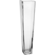 VASO DECORATIVO ENFEITE CASA 50x11x11cm VIDRO TRANSP