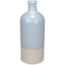 VASO DECORATIVO ENFEITE CASA APARADOR GARRAFA HOME&CO CERÂMICA 30x12x12cm CINZA VASO DECORATIVO ENFEITE CASA APARADOR GARRAFA HOME&CO CERÂMICA 30x12x12cm CINZA