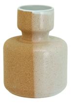 Vaso Decorativo Enfeite Casa Cerâmica 16x12x12cm Amarelo