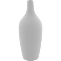 Vaso Decorativo Enfeite Casa Cerâmica 28x10x10cm Branco