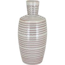 Vaso Decorativo Enfeite Casa Cerâmica 37x17x17cm Creme Vaso Decorativo Enfeite Casa Cerâmica 37x17x17cm Creme
