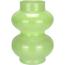 VASO DECORATIVO ENFEITE CASA DOIS GOMOS HOME&CO LEITOSO VIDRO 18x12x12cm VERDE