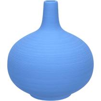 VASO DECORATIVO ENFEITE CASA GARRAFA HOME&CO CERÂMICA 20x18x18cm AZUL