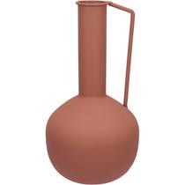 VASO DECORATIVO ENFEITE CASA GARRAFA HOME&CO METAL 26x13x13cm ROSA