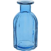 VASO DECORATIVO ENFEITE CASA GARRAFA HOME&CO VIDRO 10x5x5cm AZUL