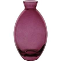 VASO DECORATIVO ENFEITE CASA GARRAFA HOME&CO VIDRO 12x7x7cm ROXO