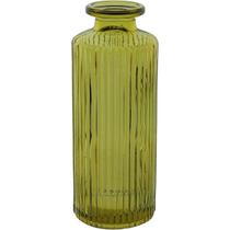 VASO DECORATIVO ENFEITE CASA GARRAFA HOME&CO VIDRO 13x5x5cm AMARELO