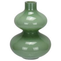 VASO DECORATIVO ENFEITE CASA GARRAFA HOME&CO VIDRO 18x13x13cm VERDE