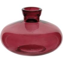 VASO DECORATIVO ENFEITE CASA GARRAFA HOME&CO VIDRO 6x9x9cm VINHO