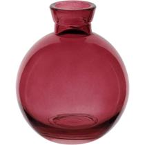 VASO DECORATIVO ENFEITE CASA GARRAFA HOME&CO VIDRO 9x7x7cm VINHO