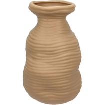 VASO DECORATIVO ENFEITE CASA HOME&CO CERÂMICA 23x14x14cm NUDE