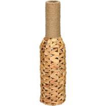 VASO DECORATIVO ENFEITE CASA HOME&CO FIBRA NATURAL E METAL 61x15x15cm