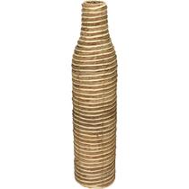 VASO DECORATIVO ENFEITE CASA HOME&CO FIBRA NATURAL E METAL 71x17x17cm VASO DECORATIVO ENFEITE CASA HOME&CO FIBRA NATURAL E METAL 71x17x17cm
