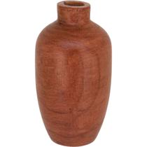 VASO DECORATIVO ENFEITE CASA HOME&CO MADEIRA 23x12x12cm NATURAL