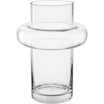 VASO DECORATIVO ENFEITE CASA HOME&CO VIDRO 22x16x16cm TRANSPARENTE