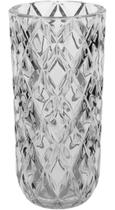 VASO DECORATIVO ENFEITE CASA MELLIONE CRISTAL ECO 28x14x14cm TRANSPARENTE
