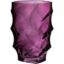 Vaso Decorativo Enfeite Casa Ondas Home&co Vidro 19x12x12cm Roxo Vaso Decorativo Enfeite Casa Ondas Home&co Vidro 19x12x12cm Roxo
