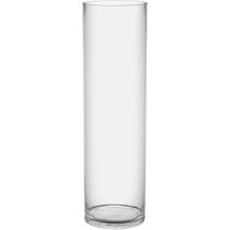 Vaso Decorativo Enfeite Casa Plain Vidro 70x20x20cm Transparente