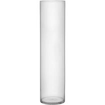 VASO DECORATIVO ENFEITE CASA PLAIN VIDRO 80x20x20cm TRANSPARENTE