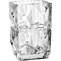 VASO DECORATIVO ENFEITE CASA RETANGULAR HOME&CO ECO CRYSTAL 13x9x9cm TRANSPARENTE