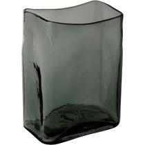 VASO DECORATIVO ENFEITE CASA RETANGULAR HOME&CO VIDRO 23x18x13cm FUMÊ VASO DECORATIVO ENFEITE CASA RETANGULAR HOME&CO VIDRO 23x18x13cm FUMÊ
