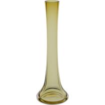 Vaso Decorativo Enfeite Casa Tubo Home&co Vidro 25x8x8 Âmbar